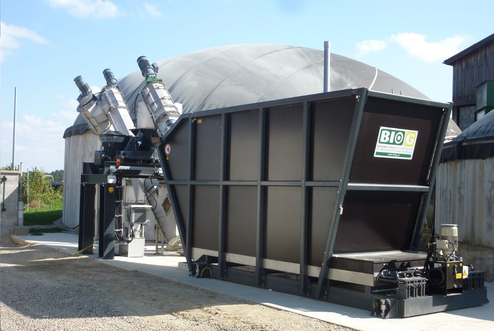 Biogasanlage BioCrusher Komplettsystem