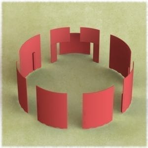 Wandverkleidung Set Stahl